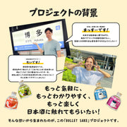 【ハンズオンの本気！】新幹線専用小瓶日本酒を開発！「Bullet Sake」プロジェクト